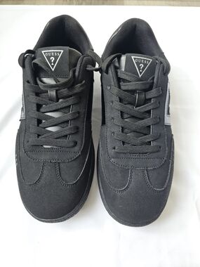 GUESS Men's Black Casual Lace-Up Sneakers
